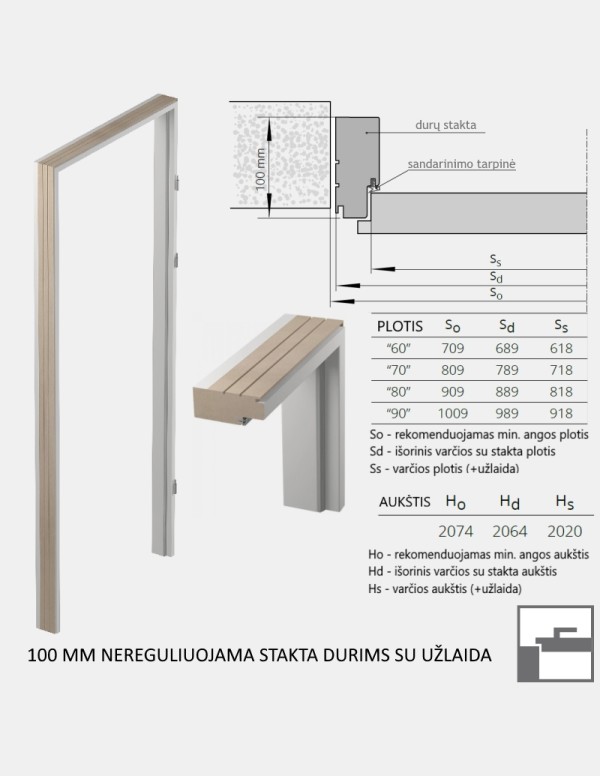 Vidaus durys "ARCO W02P"