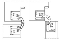 Concealed hinges "SIMONSWERK TE340 3D" 80kg 2