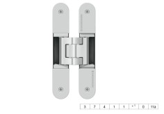 Paslėpti vyriai "SIMONSWERK TE340 3D" 80kg