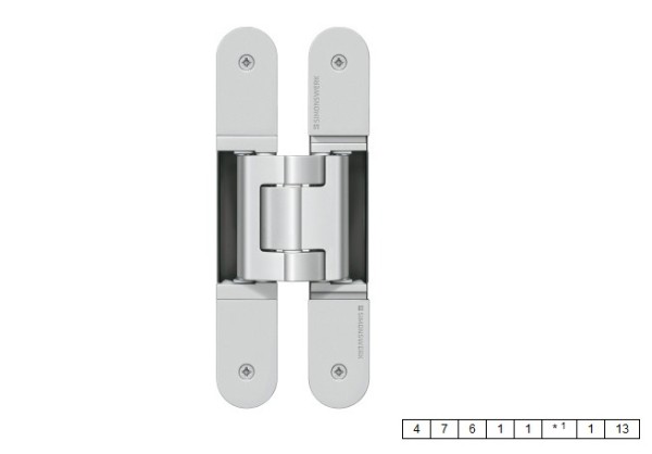 Concealed hinges "SIMONSWERK TE540 3D" 120kg