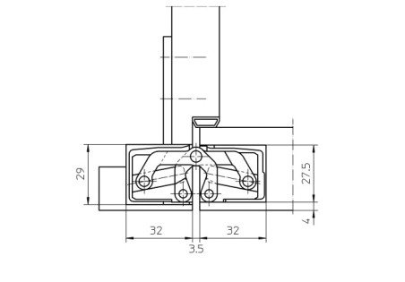 Concealed hinges "SIMONSWERK TE305 3D" 60kg