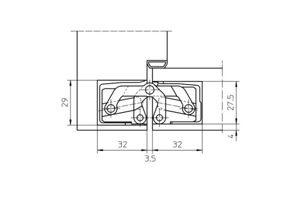 Concealed hinges "SIMONSWERK TE305 3D" 60kg