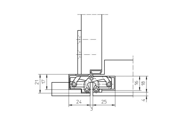 Paslėpti vyriai "SIMONSWERK TE205 3D" 60kg