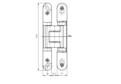 Concealed hinges "SIMONSWERK TE205 3D" 60kg 2