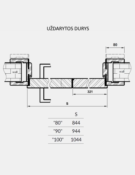 Sulankstomos vidaus durys "FOLDE"