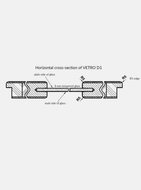 Interior doors "VETRO D1"