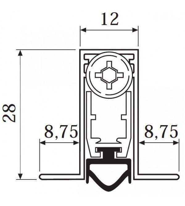 Mechaninis slenkstis "Comaglio 520 CH"
