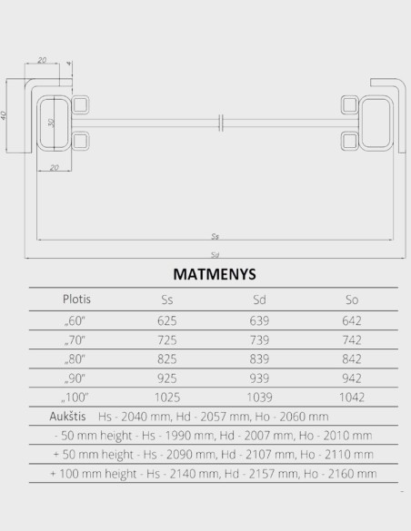 Plieno profilių vidaus durys "GALIO S1"