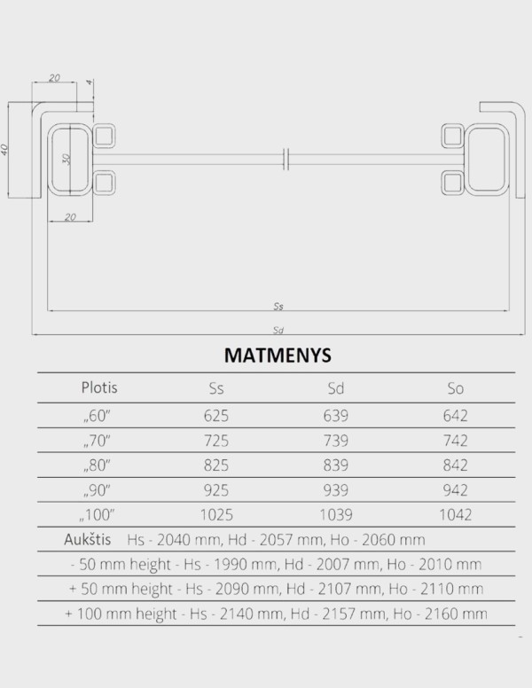Plieno profilių vidaus durys "GALIO S5"