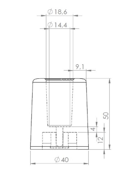 Guminė durų atrama "BARCZ DB50W"