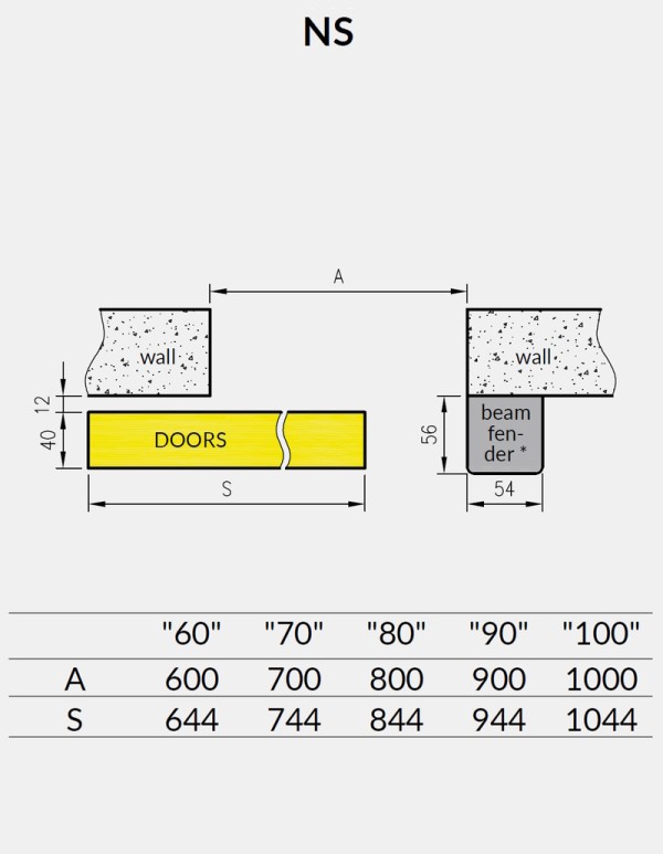 Sliding interior door "ENA 2"