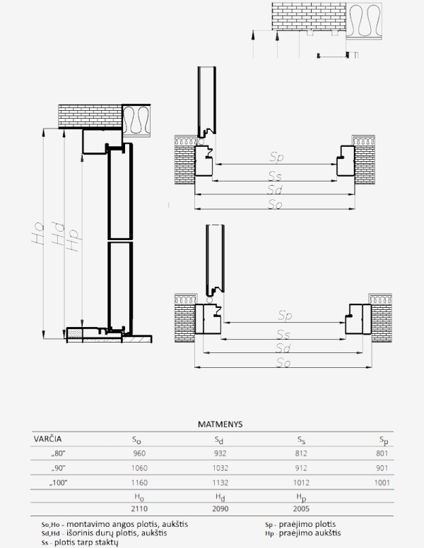 "SATURN V3S2" Lauko durys