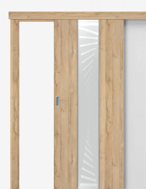 Sliding interior door "VETRO B4"