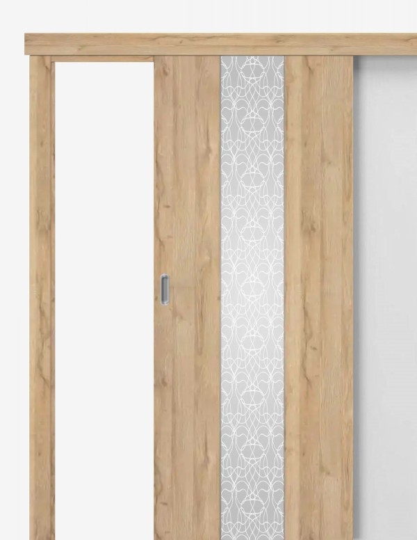 Sliding interior door "VETRO B12"