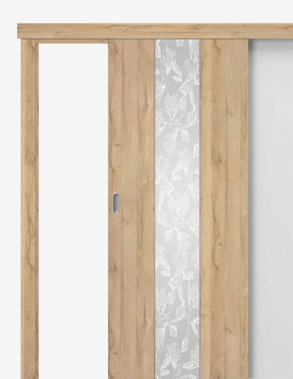 Sliding interior door "VETRO B14"