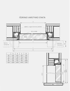 Nematomos vidaus durys "SARA ECO 2" Gruntas 2
