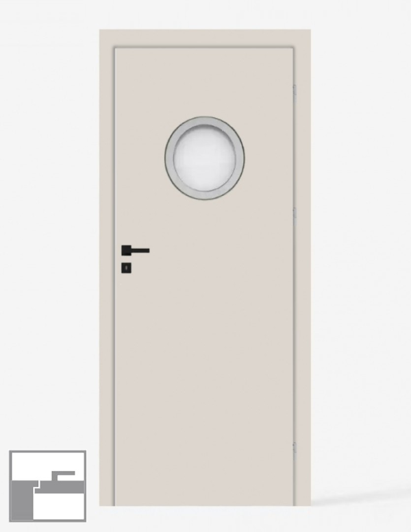 Interior doors "UNI P.MDF" Inward Opening