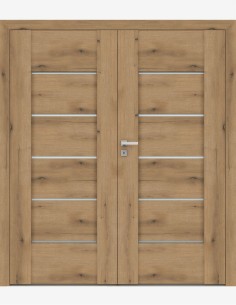 Double interior doors "AURI 0" Non-rebated