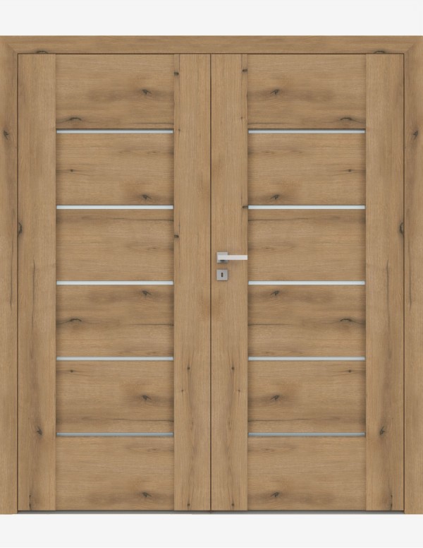 Double interior doors "AURI 0" Non-rebated