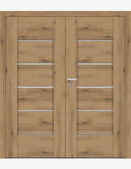 Double interior doors "AURI 0" Non-rebated