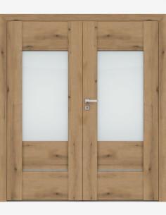 Double interior doors "AURI 3" Non-rebated