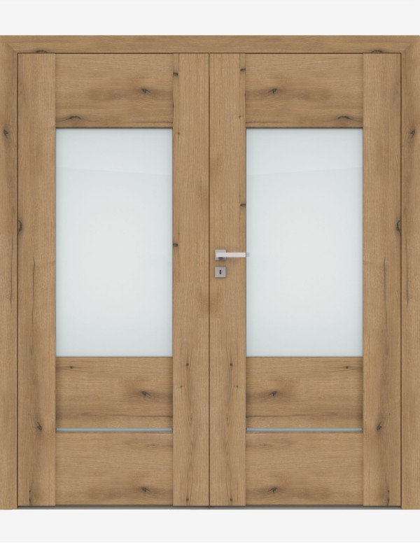 Double interior doors "AURI 3" Non-rebated