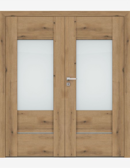 Double interior doors "AURI 3" Non-rebated
