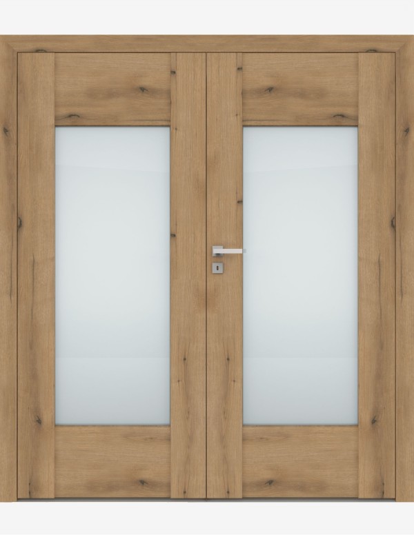 Double interior doors "AURI 4" Non-rebated