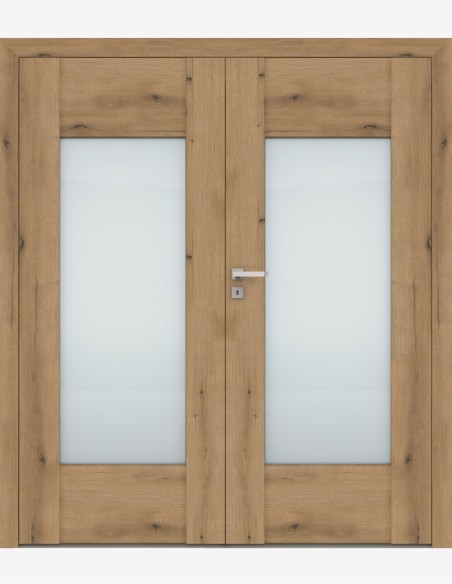 Double interior doors "AURI 4" Non-rebated