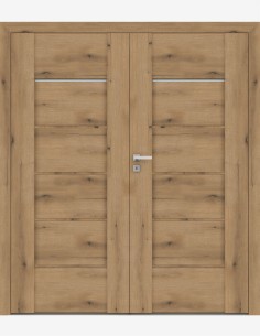 Double interior doors "AURI 6" Non-rebated