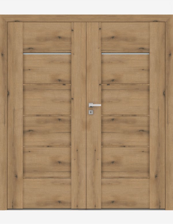 Double interior doors "AURI 6" Non-rebated