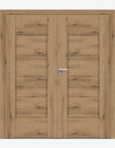Double interior doors "AURI 7" Non-rebated