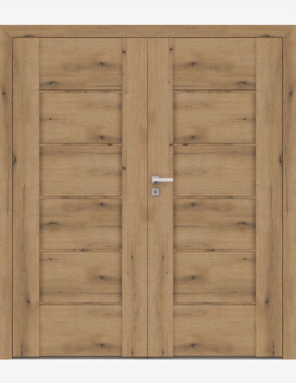 Double interior doors "AURI 7" Non-rebated