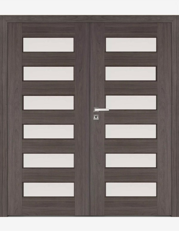 Double interior doors "ELSA 0" Non-rebated