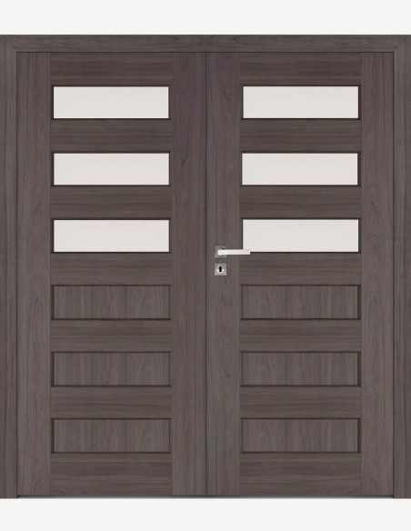 Double interior doors "ELSA A3" Non-rebated