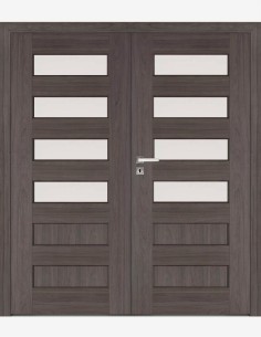 Double interior doors "ELSA A4" Non-rebated