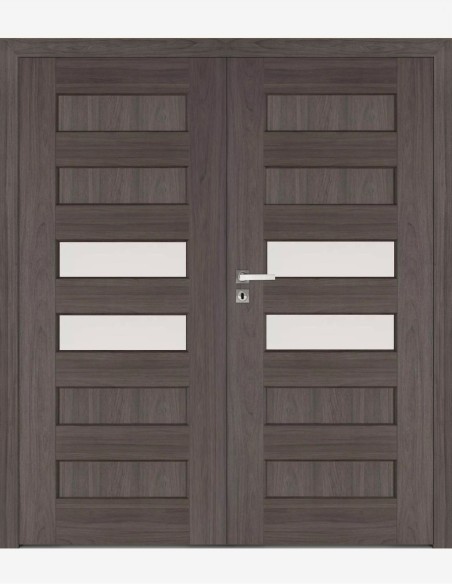 Double interior doors "ELSA A6" Non-rebated