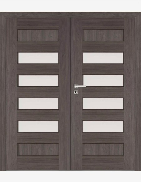 Double interior doors "ELSA A7" Non-rebated