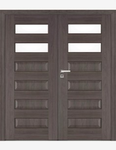 Double interior doors "ELSA B2" Non-rebated