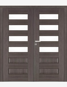 Double interior doors "ELSA B4" Non-rebated