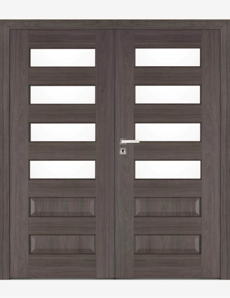 Double interior doors "ELSA B4" Non-rebated