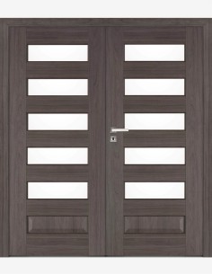 Double interior doors "ELSA B5" Non-rebated