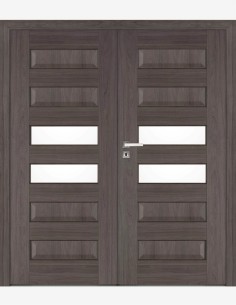 Double interior doors "ELSA B6" Non-rebated