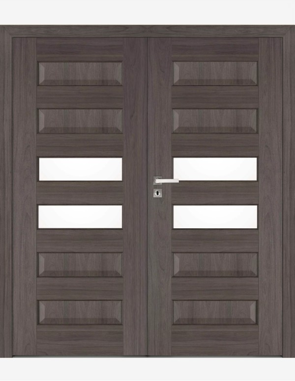 Double interior doors "ELSA B6" Non-rebated