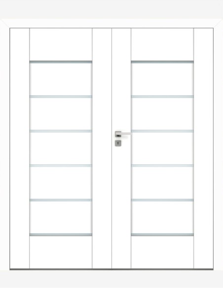 Double interior doors "VERSO 0" Non-rebated