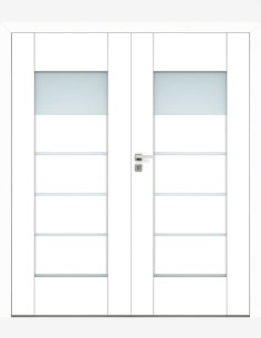 Double interior doors "VERSO 1" Non-rebated
