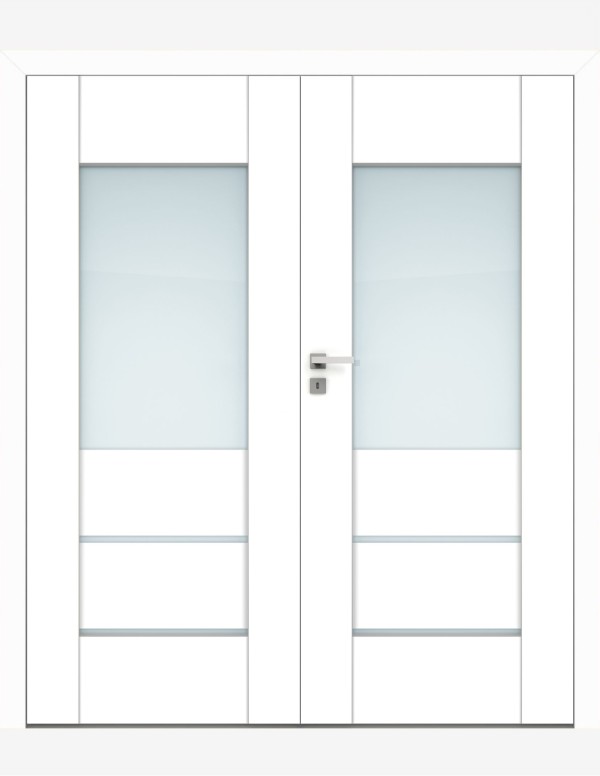 Double interior doors "VERSO 2" Non-rebated