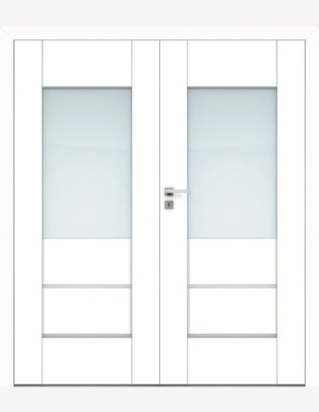 Double interior doors "VERSO 2" Non-rebated