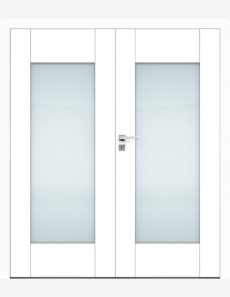 Double interior doors "VERSO 3" Non-rebated