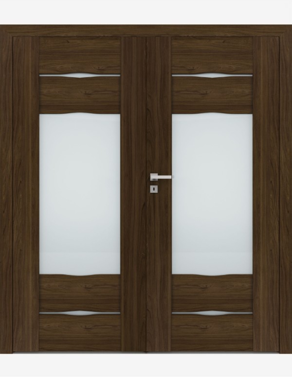 Double interior doors "VERANO 5" Non-rebated